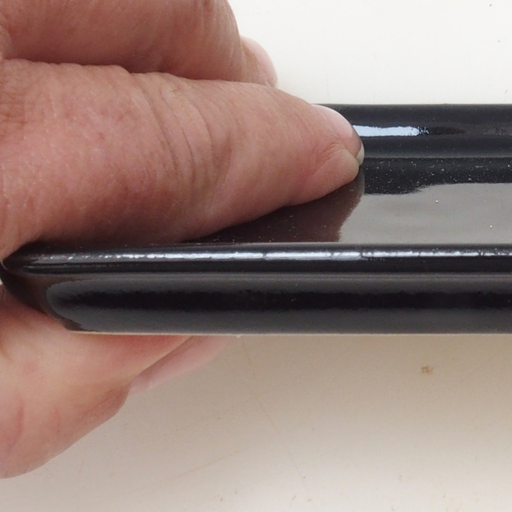 Bandeja rectangular para bonsáis D5-S - 11,5 x 8,5 x 1 cm - negra