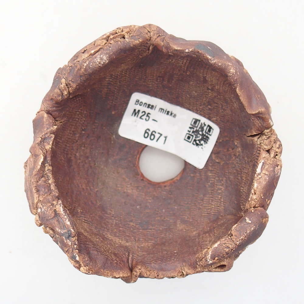 Concha de cerámica 9 x 8,5 x 6,5 cm , color marrón