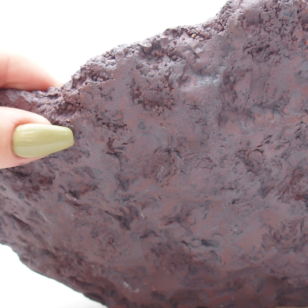 Concha de cerámica 31 x 30 x 23 cm , color marrón