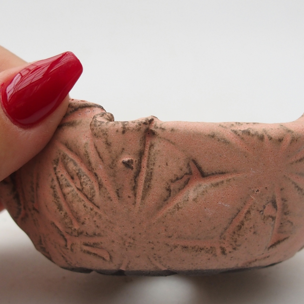 Concha de cerámica 9 x 8,5 x 4,5 cm , color rosa