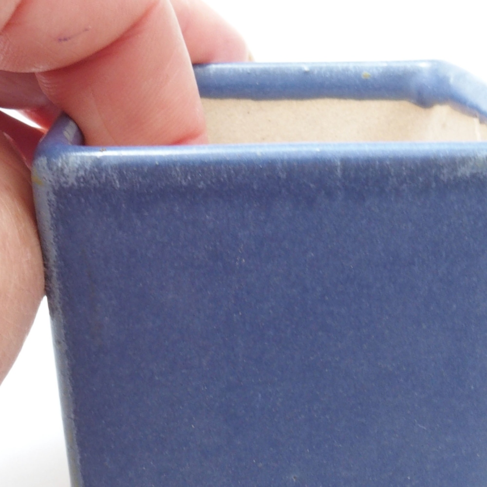 Cuenco mini bonsái 5,5 x 5,5 x 6,5 cm, color azul