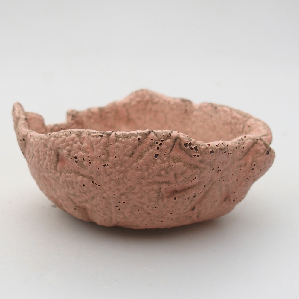 Concha de cerámica 9 x 8,5 x 4 cm , color rosa