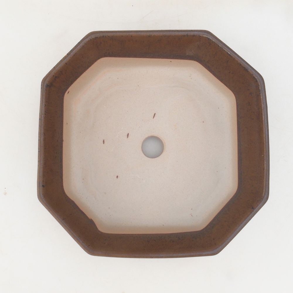 Cuenco bonsái H14 - 17,5 x 17,5 x 6 - marrón