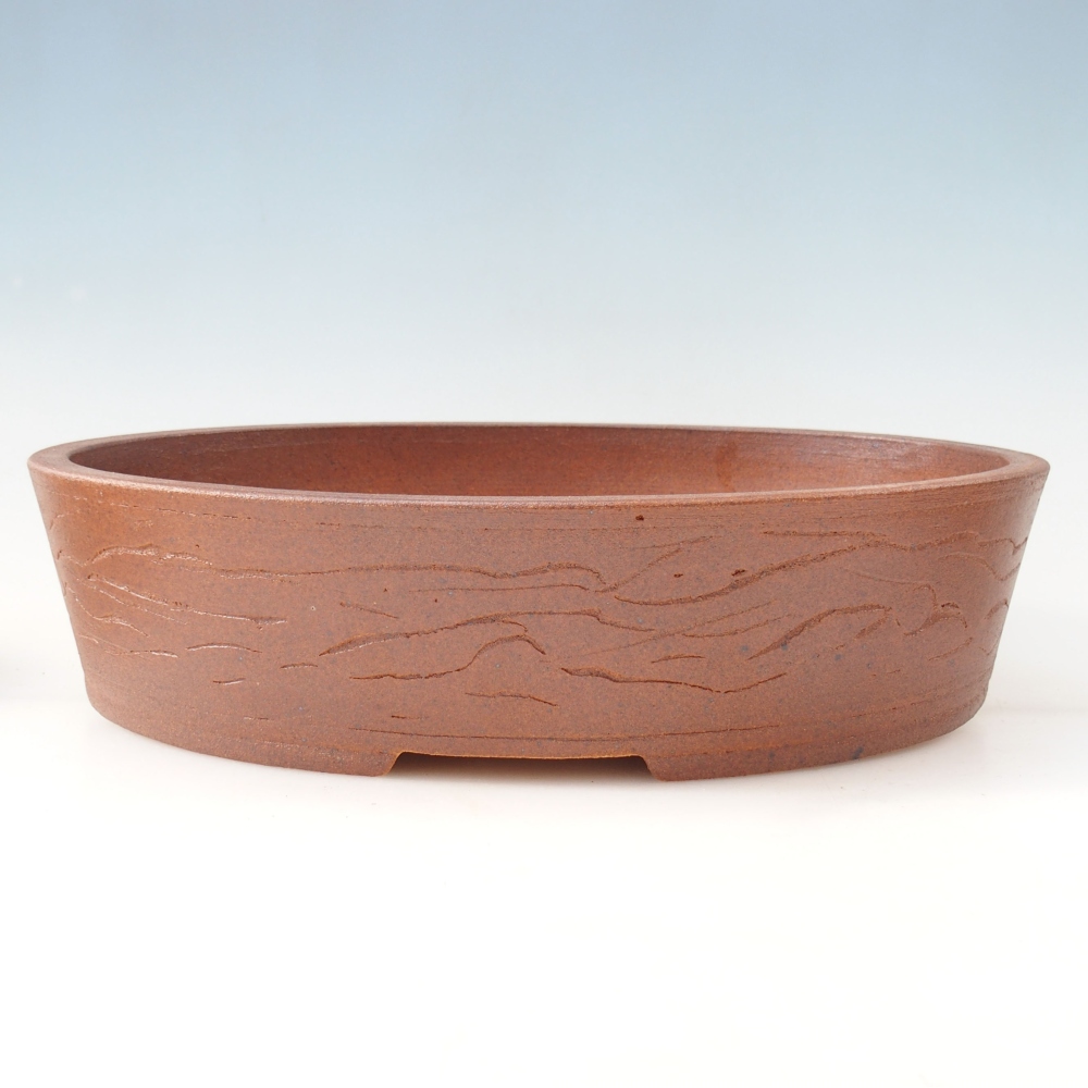 Cuenco bonsái 34 x 26 x 8 cm , color marrón