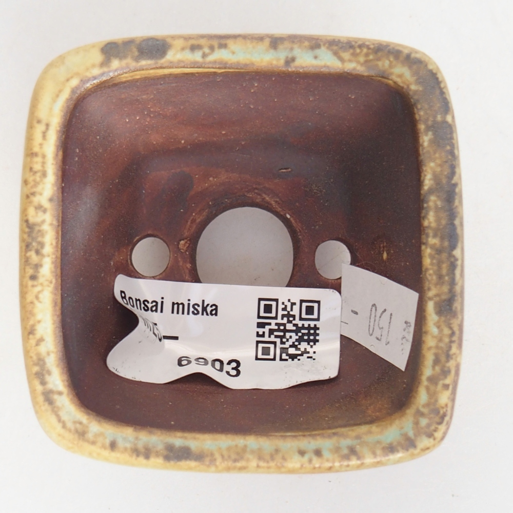 Cuenco bonsái de cerámica 6 x 6 x 4 cm, verde