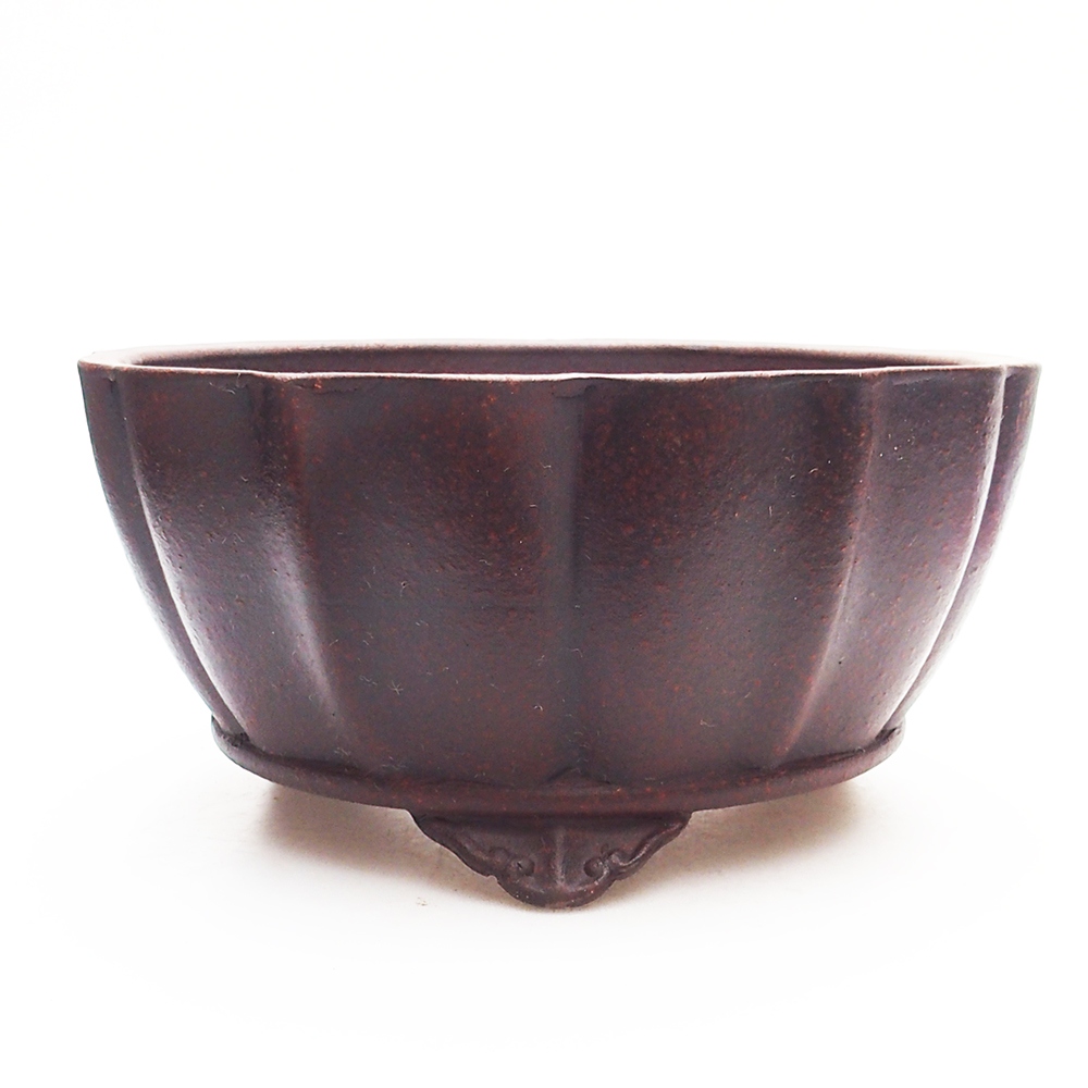 Cuenco 19 x 19 x 9,5 cm marrón-rojo