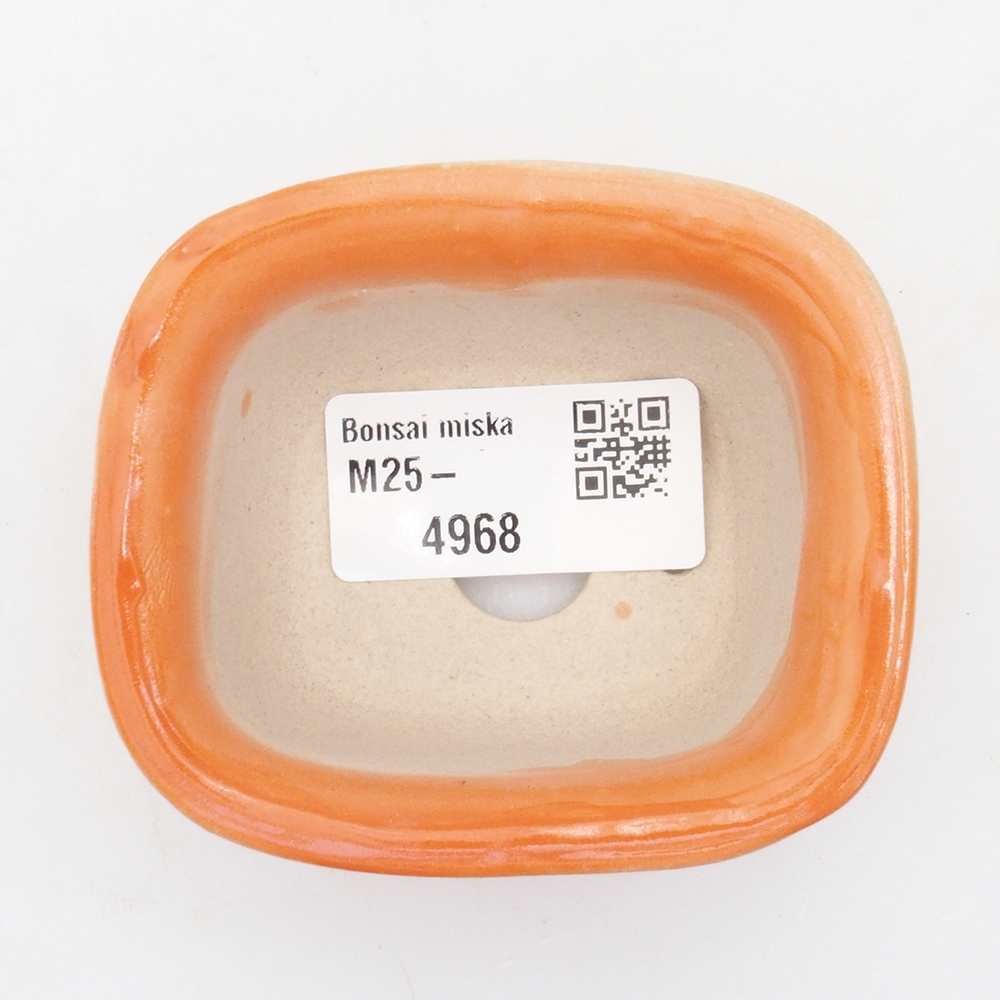 Mini cuenco bonsái 7 x 6 x 3,5 cm, naranja