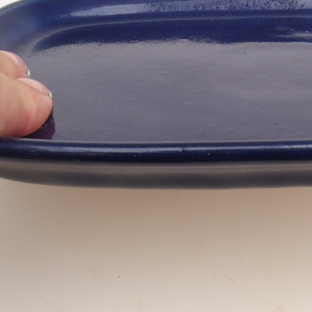 Cuenco de cerámica H25 - 20,5 x 14,5 x 1,5 cm - azul