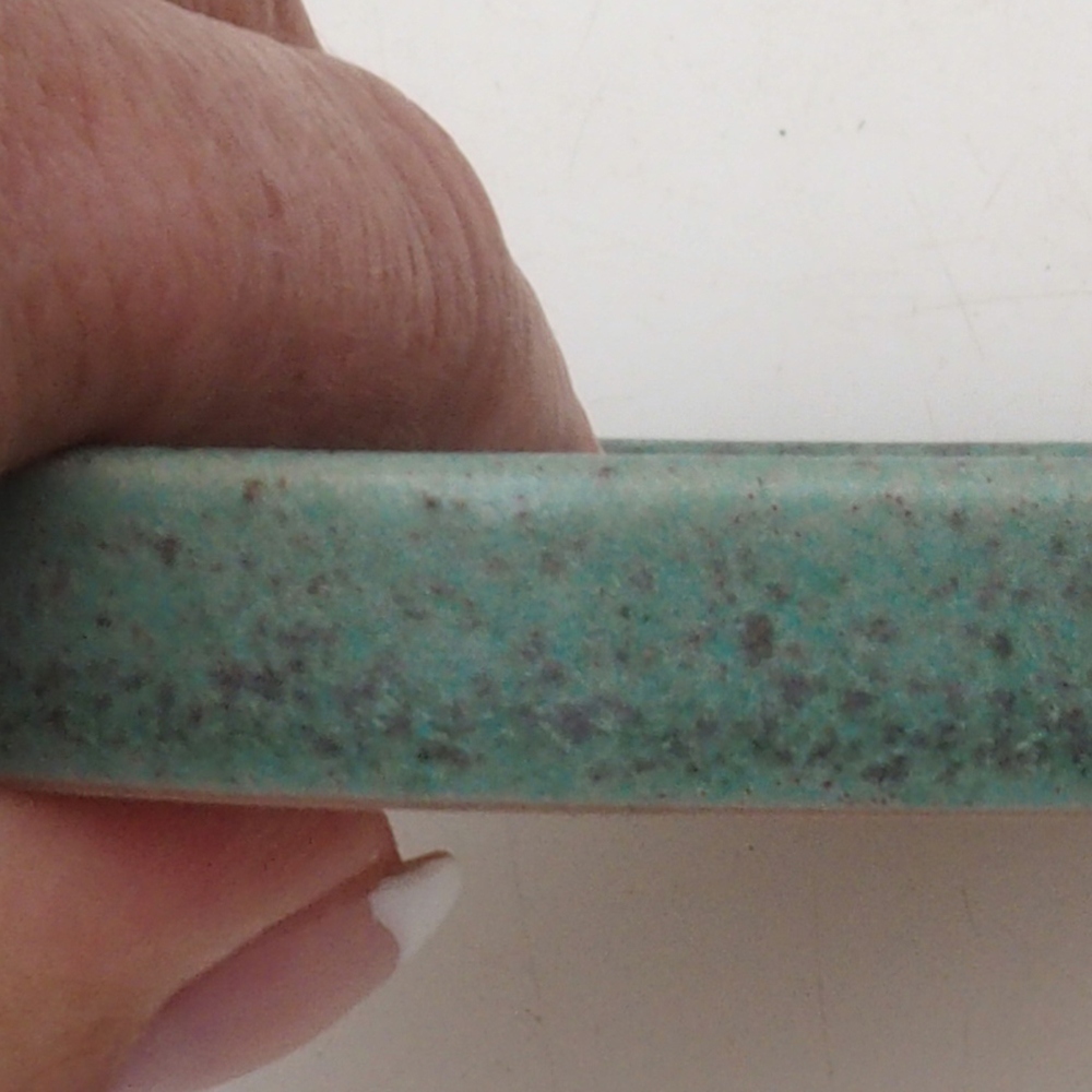 Consola redonda para bonsái D6-S - 10 x 10 x 1 cm - verde