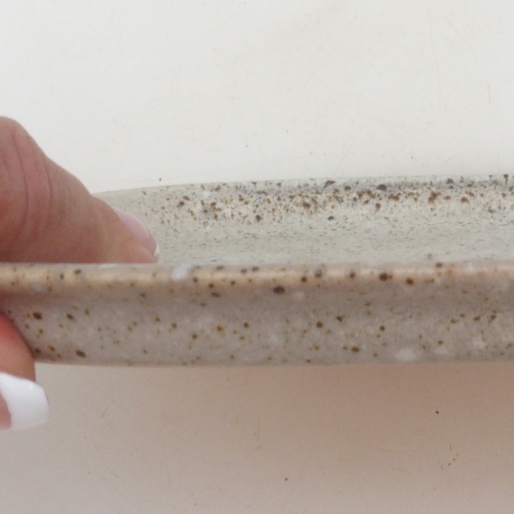 Platillo de cerámica H02 - 17,5 x 12 x 1 cm - beige