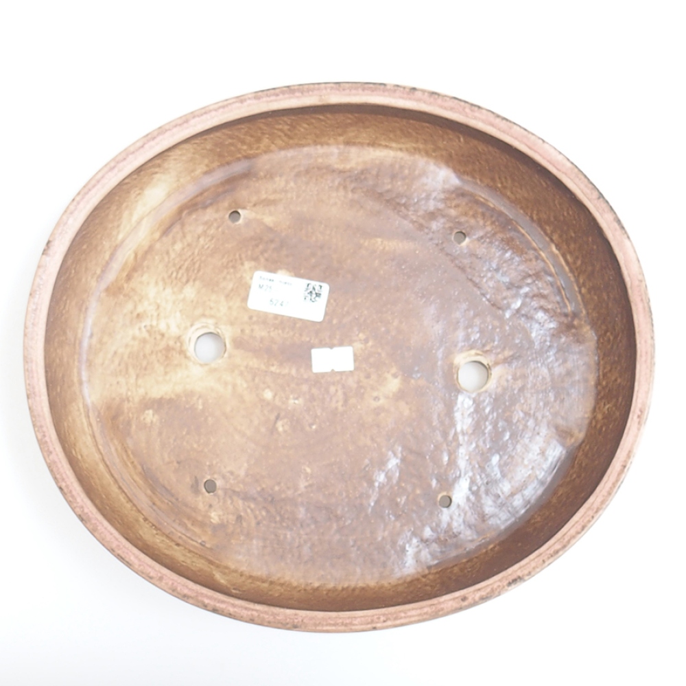 Cuenco bonsái de cerámica 31 x 26,5 x 6 cm, rosa