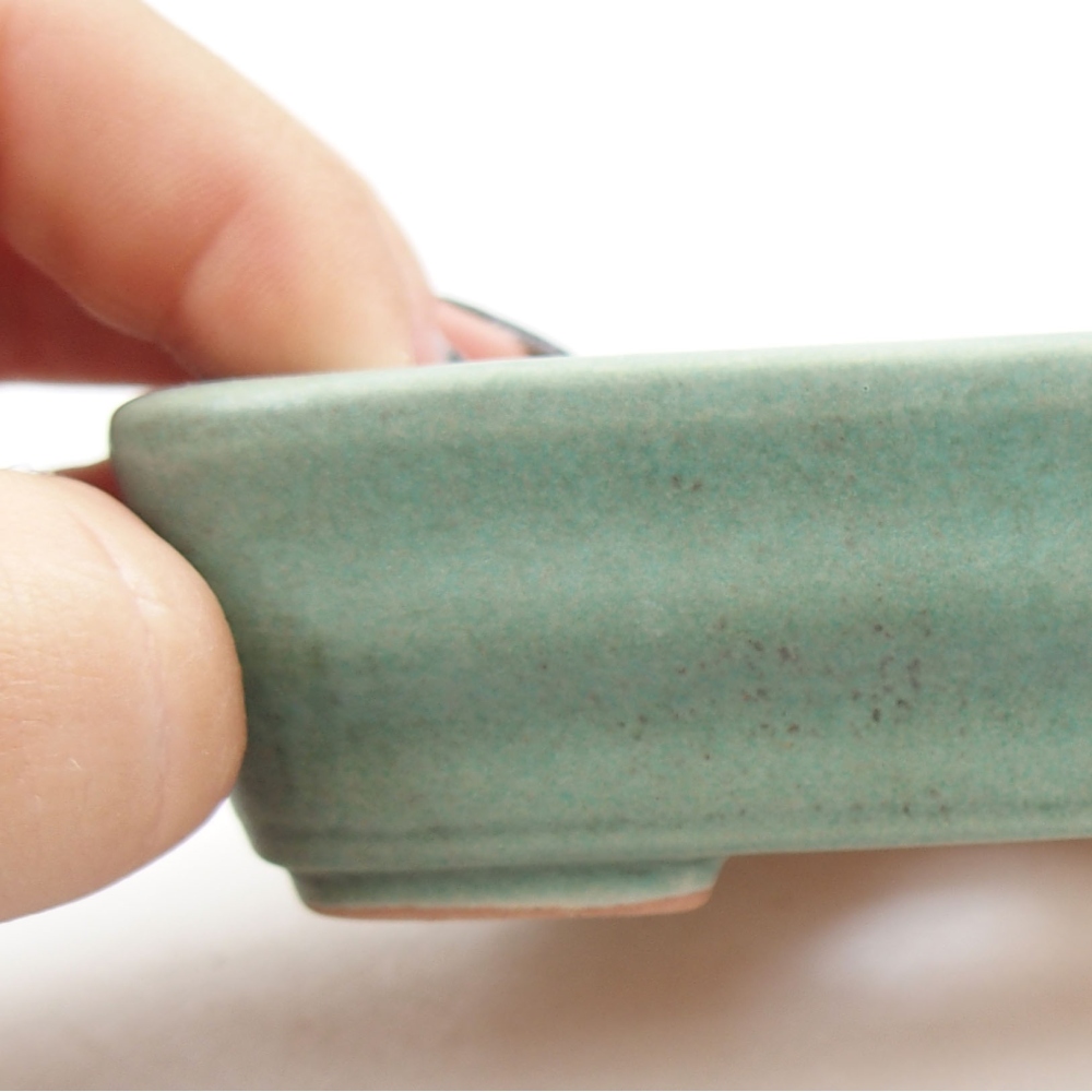 Cuenco bonsái de cerámica 22 x 17 x 5 cm, verde