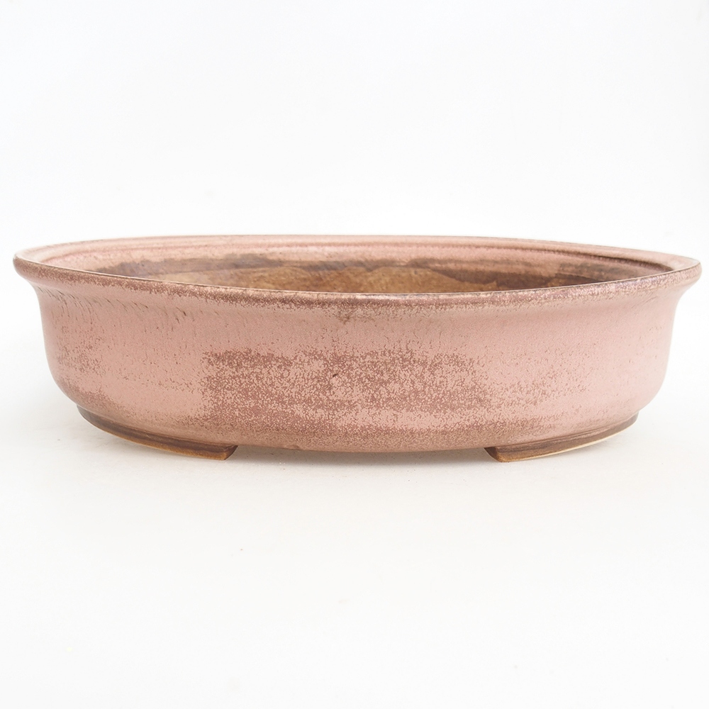 Cuenco bonsái de cerámica 32,5 x 28 x 7,5 cm, rosa