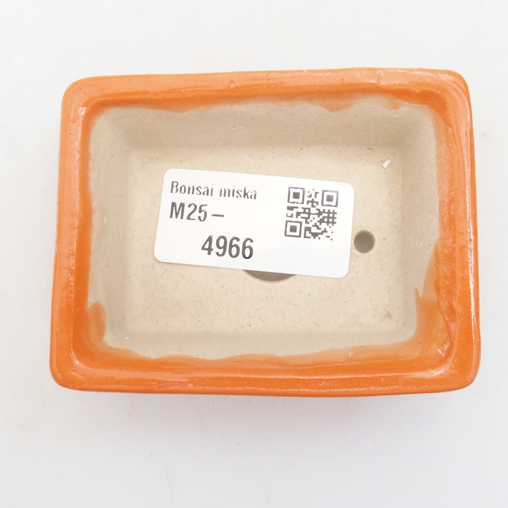 Mini cuenco bonsái 7,5 x 6 x 2,5 cm, naranja