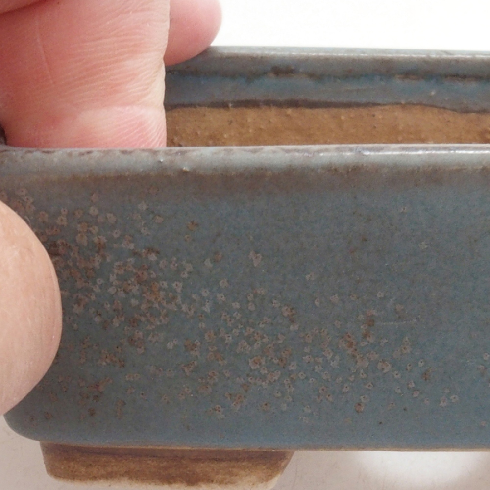 Cuenco bonsái de cerámica 10 x 8,5 x 4 cm, marrón