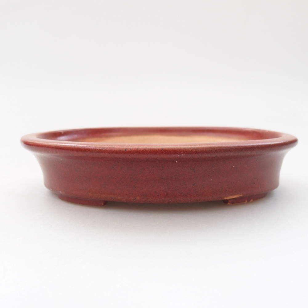 Cuenco bonsái de cerámica 13 x 11 x 3 cm, burdeos