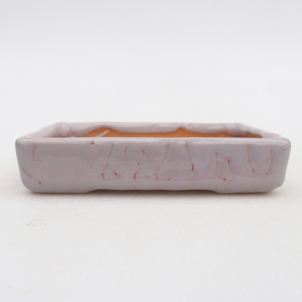 Cuenco bonsái de cerámica 10,5 x 7 x 2 cm, rosa