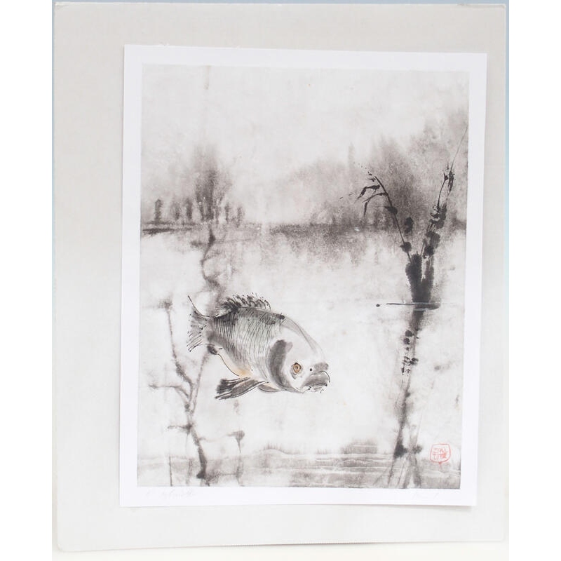 Caligrafía - En el estanque