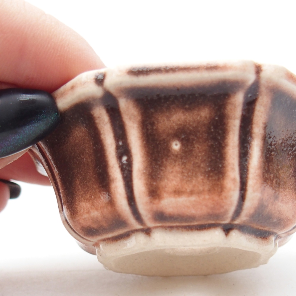 Mini cuenco bonsái 6 x 6 x 3 cm, rosa