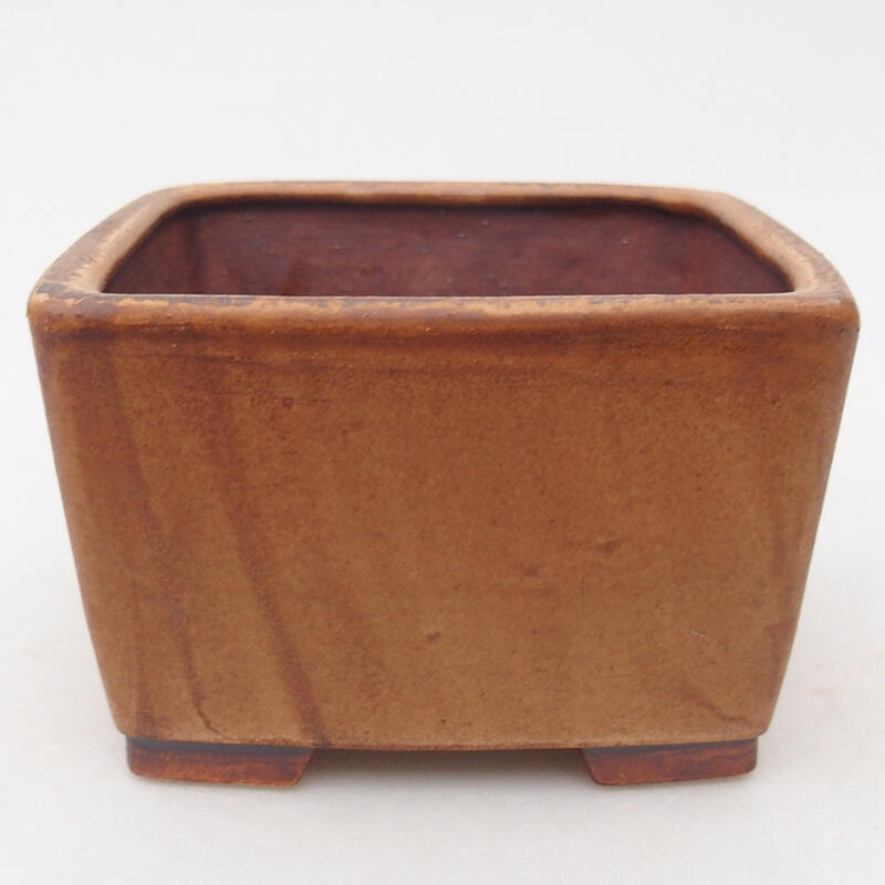 Cuenco bonsái de cerámica 10,5 x 10,5 x 6,5 cm, rosa