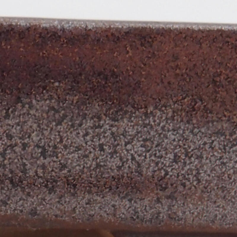 Cuenco bonsái de cerámica 10,5 x 7,5 x 2 cm, marrón