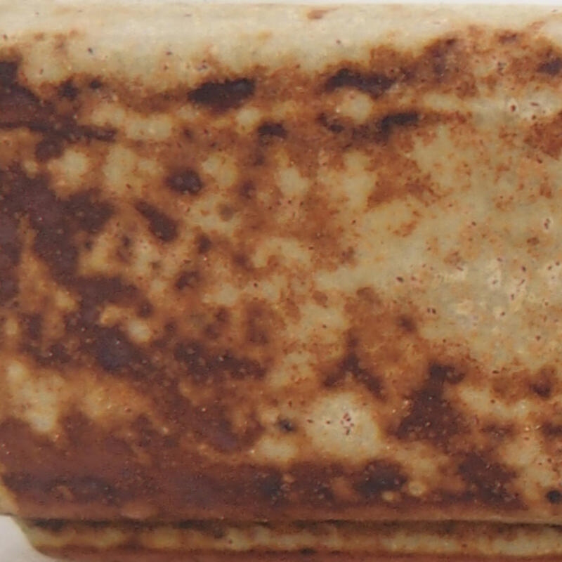 Cuenco bonsái de cerámica 10 x 7 x 2 cm, color beige