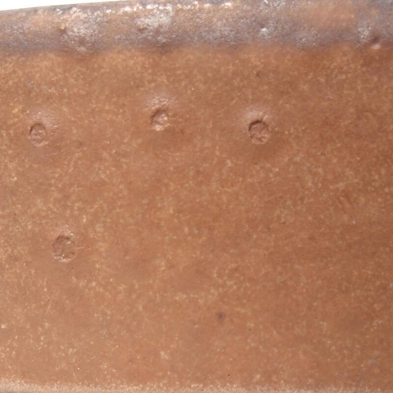 Cuenco bonsái de cerámica 10 x 8,5 x 4 cm, marrón