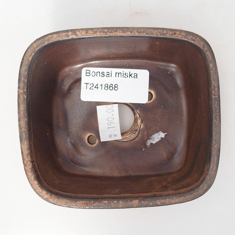 Cuenco bonsái de cerámica 10 x 8,5 x 4 cm, rosa