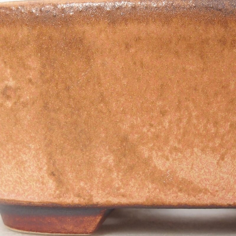 Cuenco bonsái de cerámica 10 x 8,5 x 4 cm, rosa