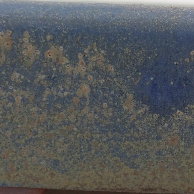 Cuenco bonsái de cerámica 10 x 8 x 2 cm, color azul