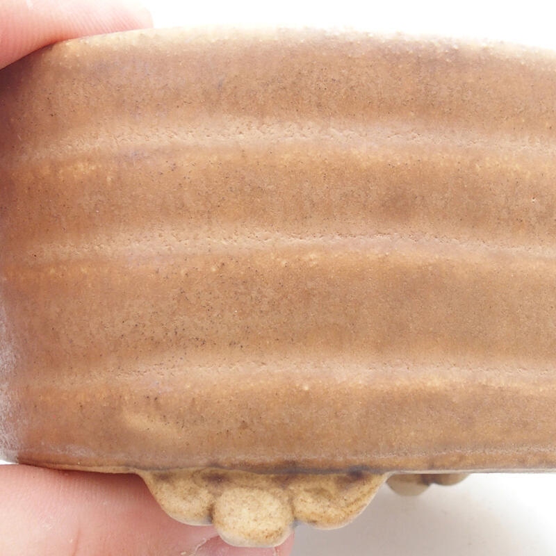 Cuenco bonsái de cerámica 10 x 9 x 5 cm, naranja