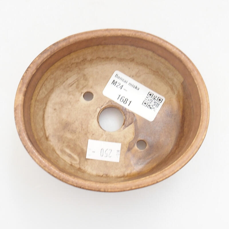 Cuenco bonsái de cerámica 10 x 9 x 5 cm, naranja