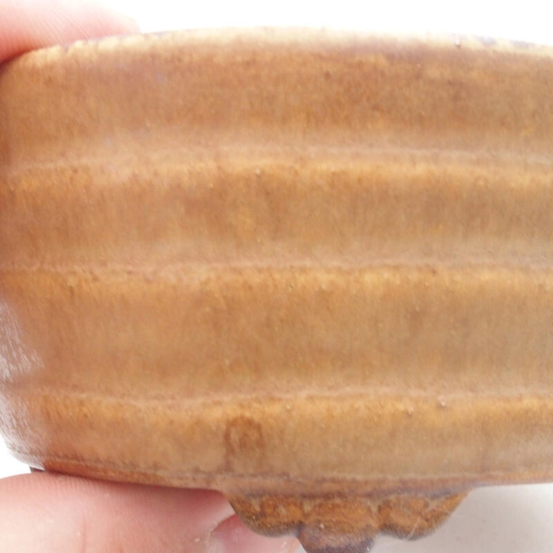 Cuenco bonsái de cerámica 10 x 9 x 5 cm, naranja