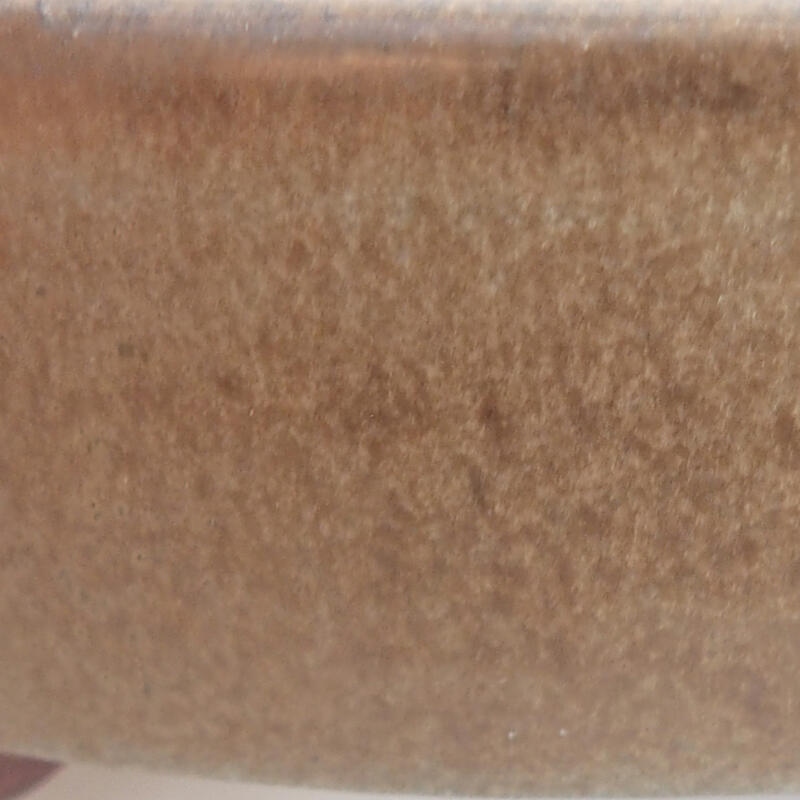 Cuenco bonsái de cerámica 11,5 x 10 x 3,5 cm, marrón