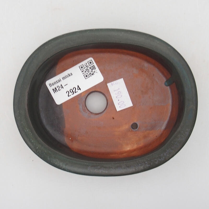 Cuenco bonsái de cerámica 11,5 x 9 x 3 cm, gris