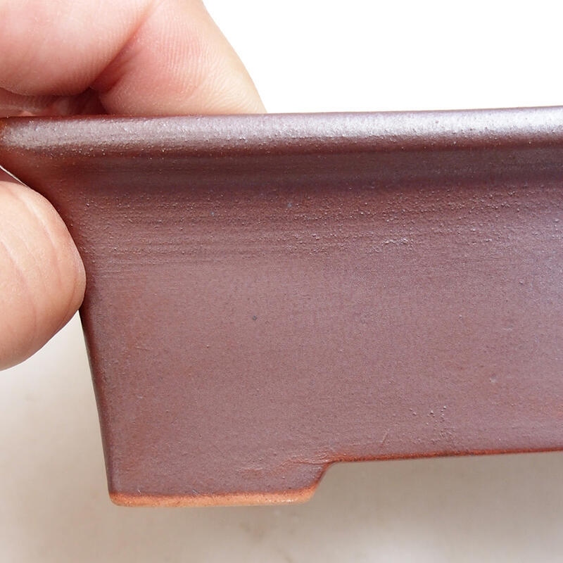 Cuenco bonsái de cerámica 11,5 x 9 x 5 cm, marrón