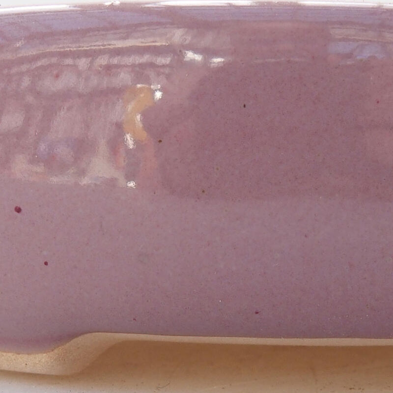 Cuenco bonsái de cerámica 11 x 11 x 3 cm, color morado