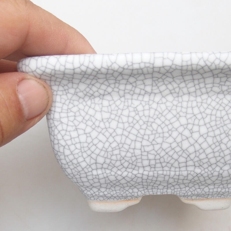 Cuenco bonsái de cerámica 11 x 11 x 6,5 cm, color raku