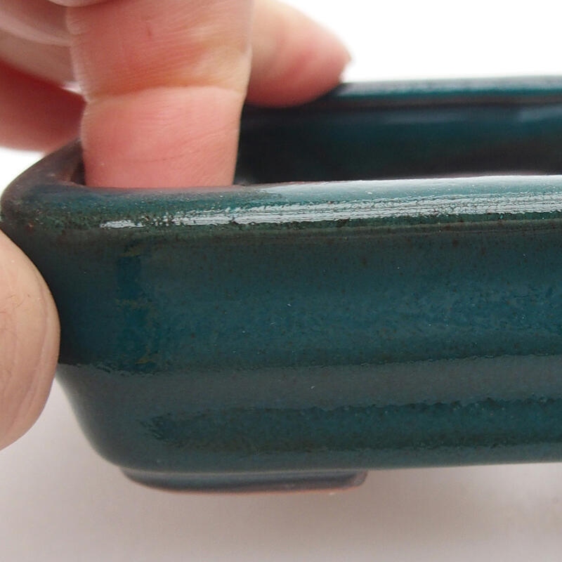 Cuenco bonsái de cerámica 11 x 8 x 3 cm, verde