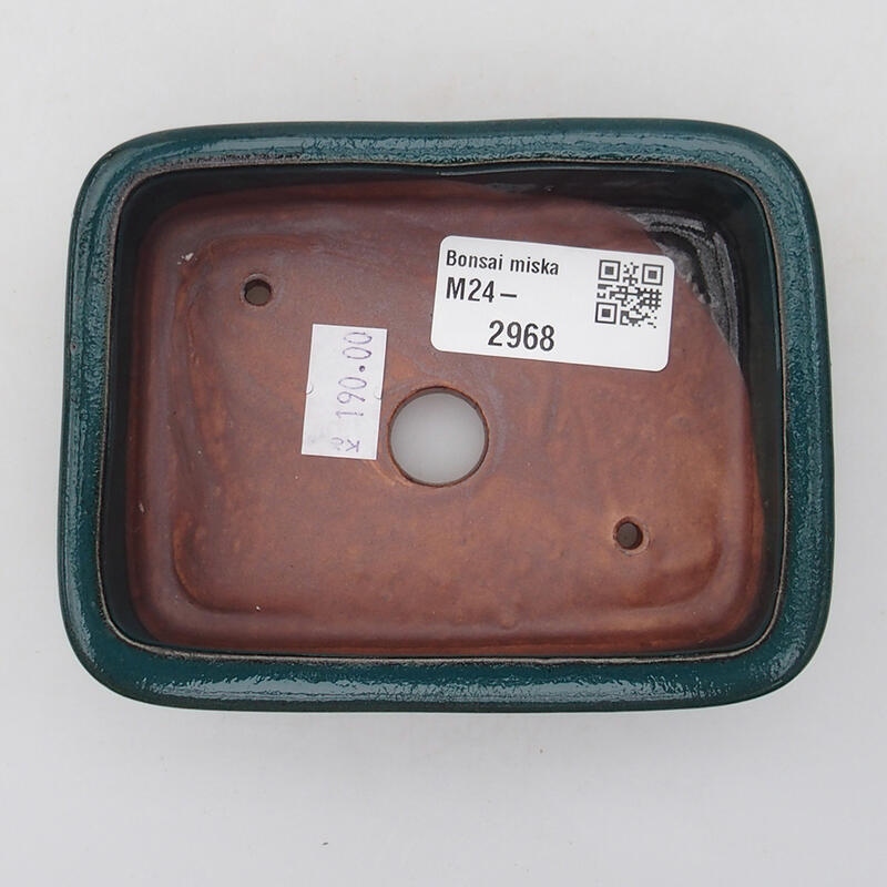 Cuenco bonsái de cerámica 11 x 8 x 3 cm, verde