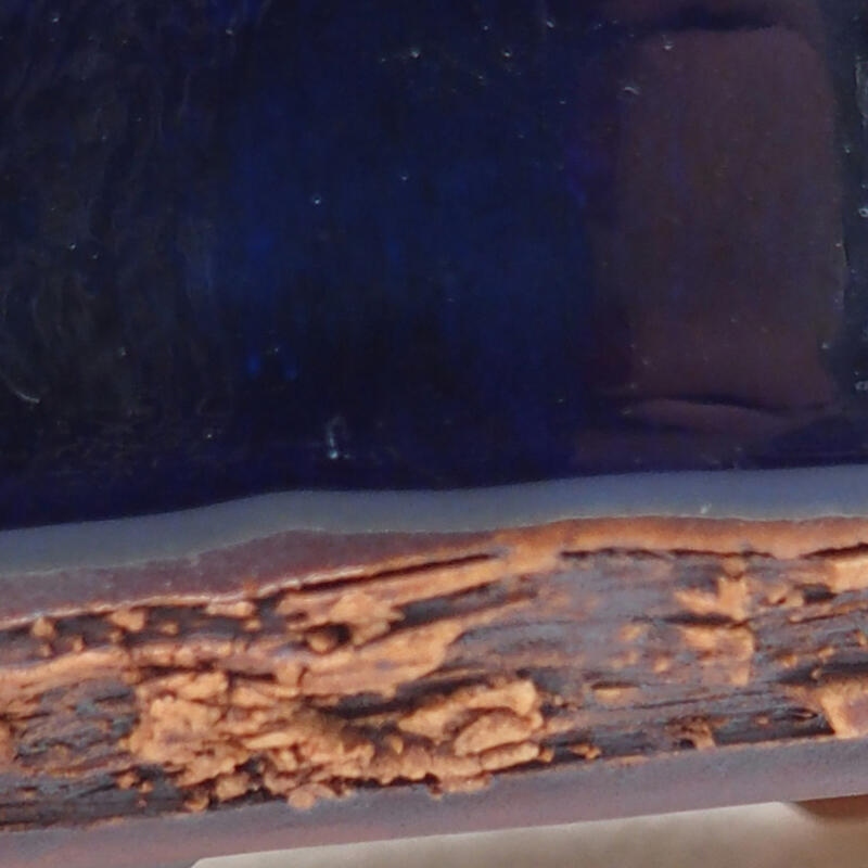 Cuenco bonsái de cerámica 11 x 8 x 4,5 cm, color azul