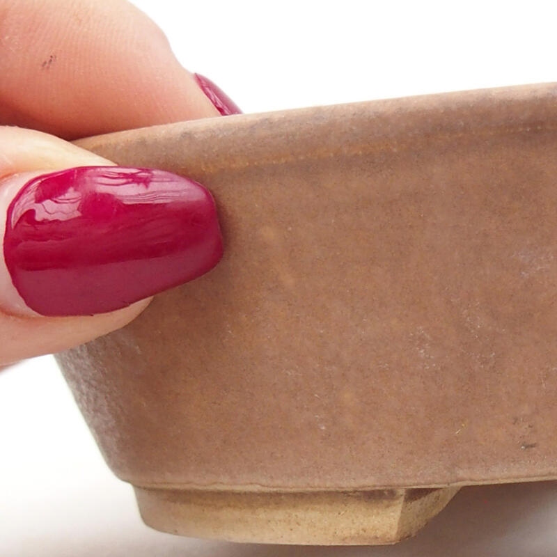 Cuenco bonsái de cerámica 12,5 x 10,5 x 3,5 cm, rosa