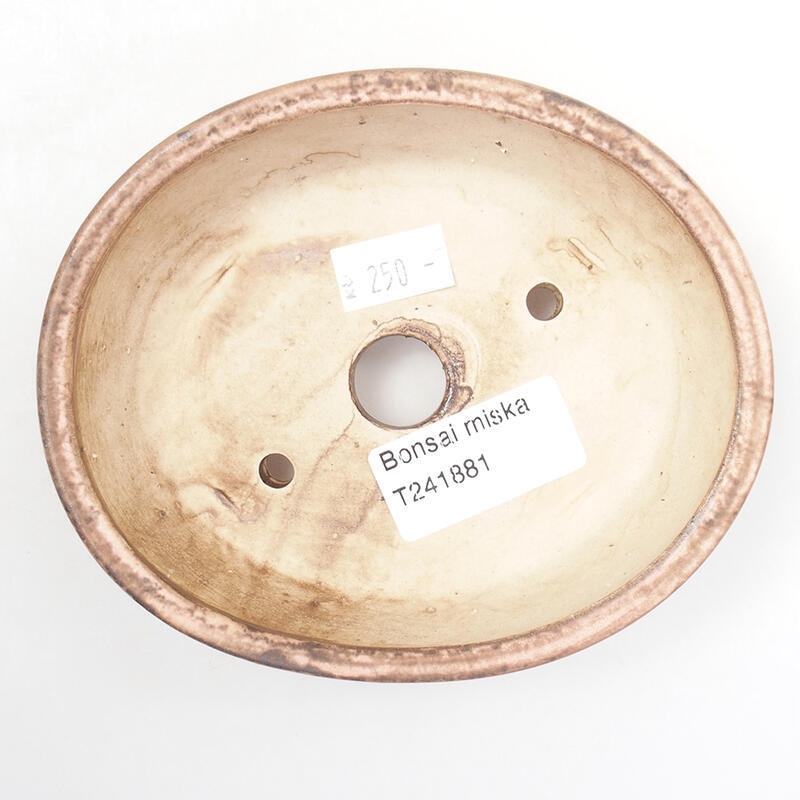 Cuenco bonsái de cerámica 12,5 x 10,5 x 4 cm, rosa