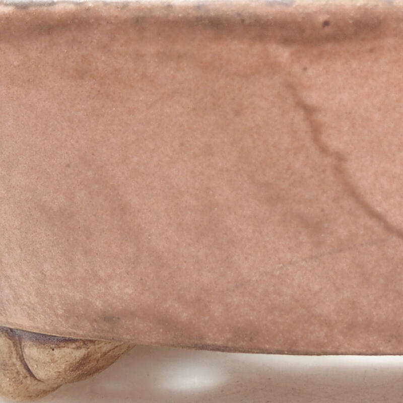 Cuenco bonsái de cerámica 12,5 x 10,5 x 4 cm, rosa