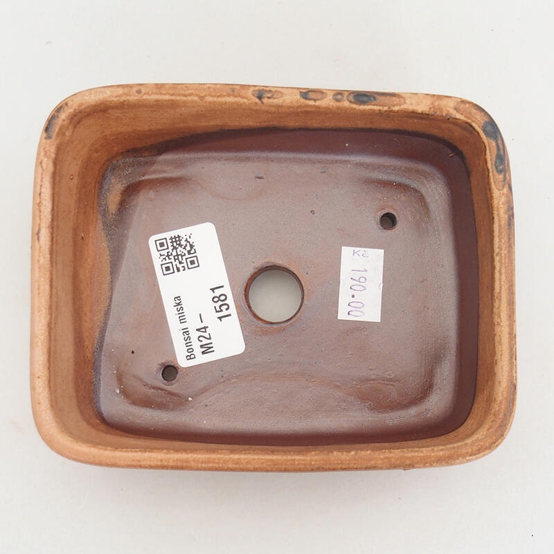 Cuenco bonsái de cerámica 12,5 x 10 x 4 cm, rosa