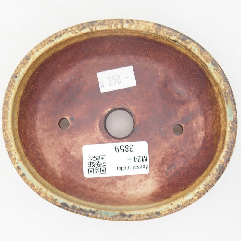 Cuenco bonsái de cerámica 12,5 x 10 x 4 cm, verde