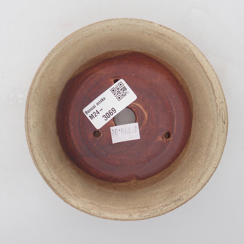 Cuenco bonsái de cerámica 12 x 12 x 5 cm, marrón