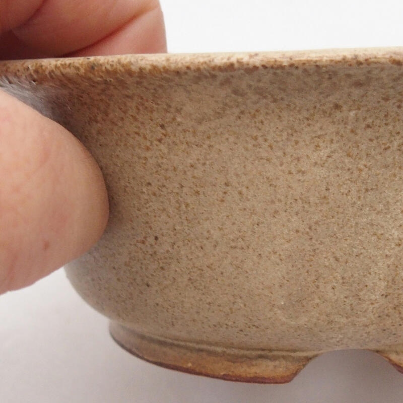 Cuenco bonsái de cerámica 12 x 12 x 5 cm, marrón