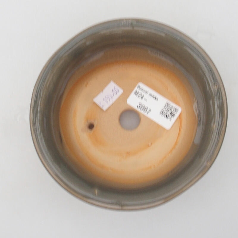 Cuenco bonsái de cerámica 12 x 12 x 5 cm, gris