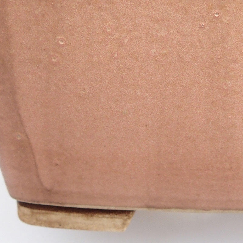 Cuenco bonsái de cerámica 12 x 12 x 8 cm, rosa